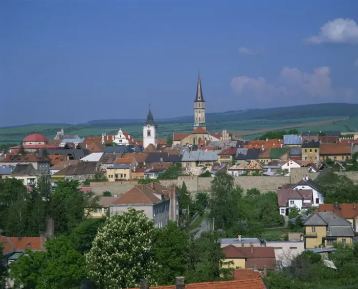 Framed Print : Houses and churches on the skyline of the town of Levoca Framed Print : Houses and churches on the skyline of the town of Levoca