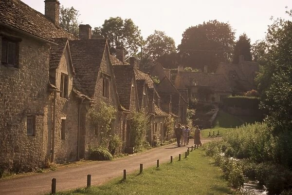 Houses dating from the 14th century, Arlington Row, Bibury, Gloucestershire