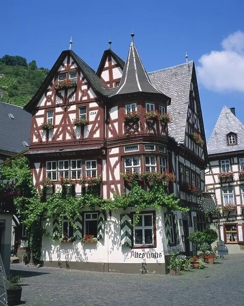 Houses dating from the 16th century at Bacharach in the Rhineland