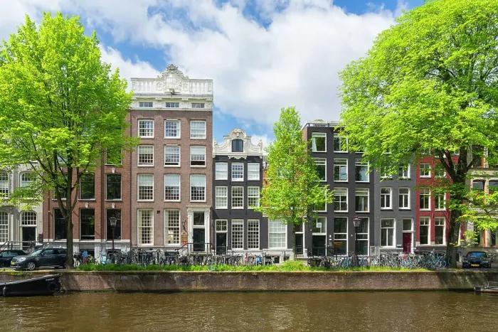 Framed Print : Houses by Herengracht canal, Amsterdam, The Netherlands, Europe Framed Print : Houses by Herengracht canal, Amsterdam, The Netherlands, Europe