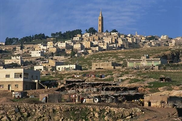 Houses on a hill in the Arab Village of Atur in East Jerusalem, Israel, Middle East