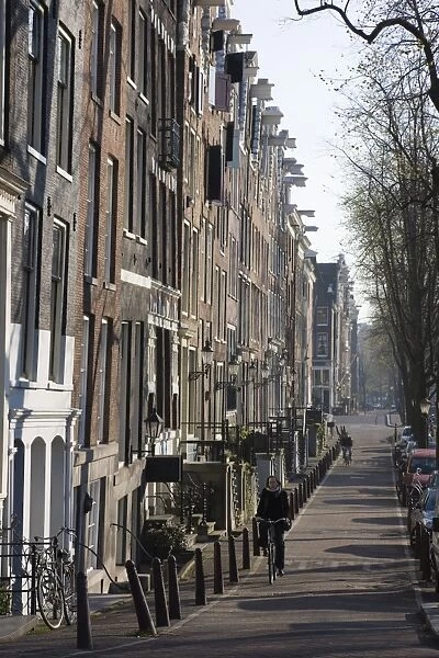 Houses by the Singel Canal, Amsterdam, Netherlands, Europe
