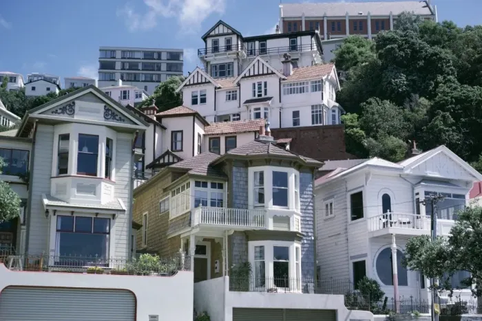 Framed Print : Houses, Wellington Framed Print : Houses, Wellington