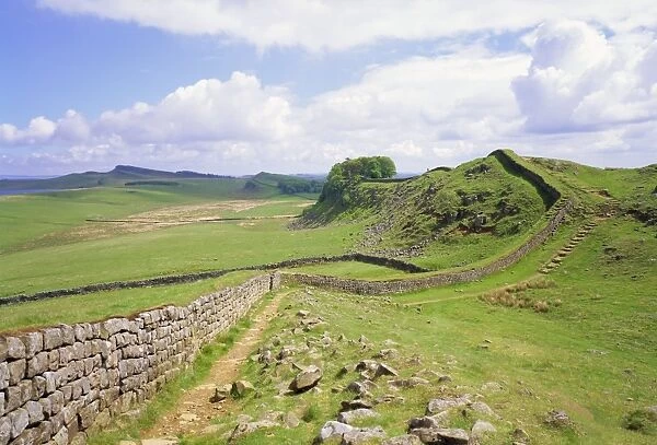 Housesteads, Hadrians Wall, Northumberland, England, UK