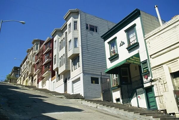 Housing on typically steep street