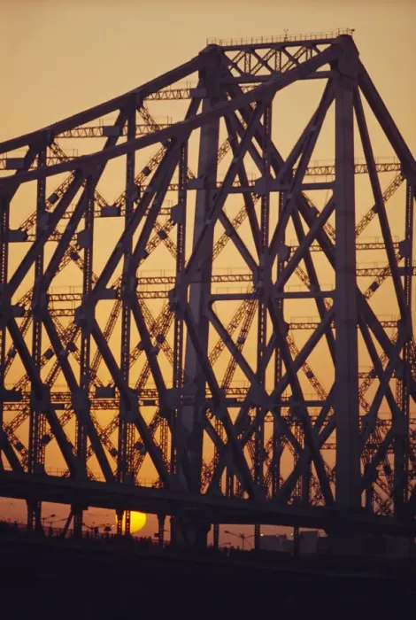 Framed Print : Detail of the Howrah Bridge Framed Print : Detail of the Howrah Bridge