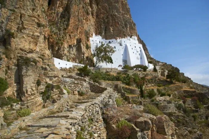 Framed Print : Hozoviotissa monastery, Amorgos, Cyclades, Greek Islands, Greece, Europe