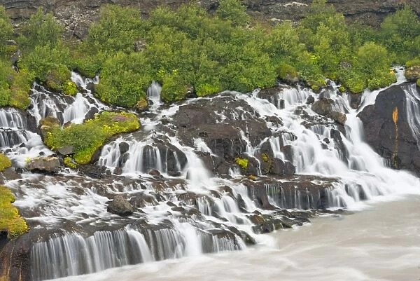 Hraunfossar waterfall, Iceland, Polar Regions