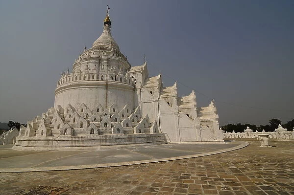 Hsinbyume Pagoda (Myatheindan Pagoda), Mingun, near Mandalay, Sagaing District, Myanmar, Asia