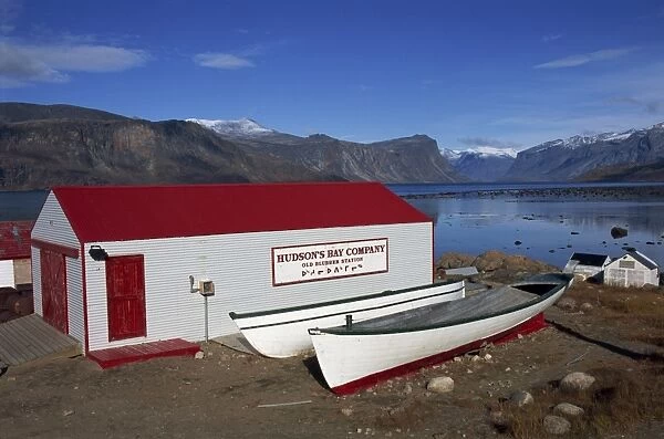 Hudson bay company building, Pangnitung, Baffin Island, Canadian Arctic