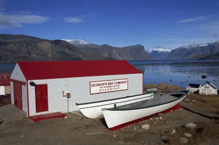 Framed Print : Hudson bay company building, Pangnitung, Baffin Island, Canadian Arctic Framed Print : Hudson bay company building, Pangnitung, Baffin Island, Canadian Arctic