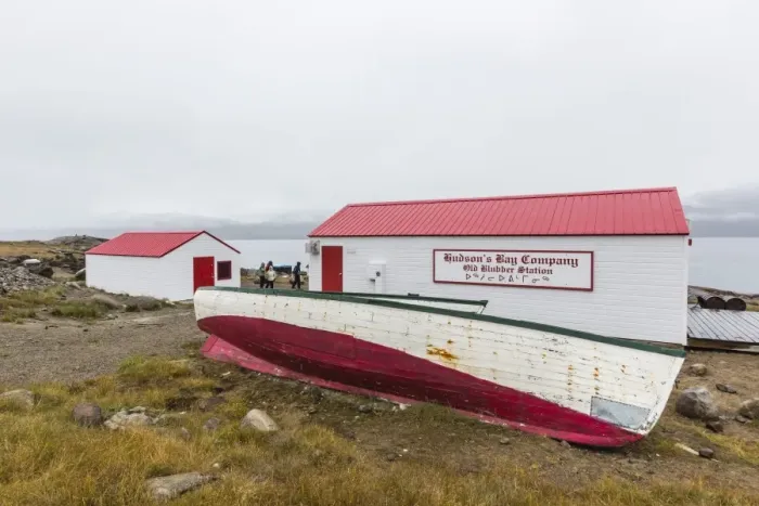 Framed Print : Hudson Bay Company whaling station in Pangnirtung, Nunavut, Canada, North America Framed Print : Hudson Bay Company whaling station in Pangnirtung, Nunavut, Canada, North America