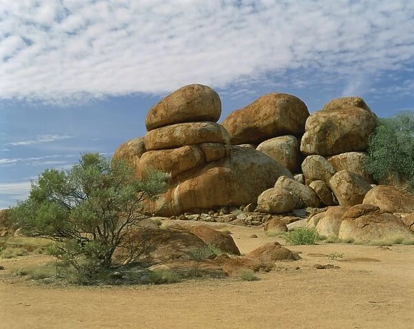 Huge boulders known as the Devils Marbles in the Northern Territory