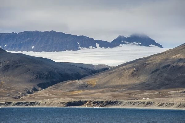 Huge glacier on Alkhornet, Svalbard, Arctic