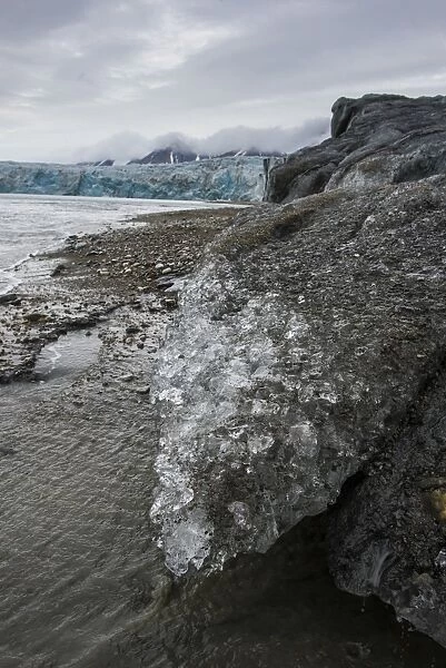 Huge glacier in Hornsund, Svalbard, Arctic