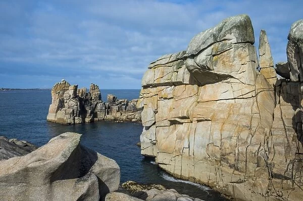 Huge granite rocks on St. Marys, Isles of Scilly, England, United Kingdom, Europe