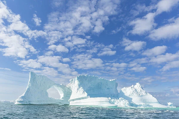 Huge iceberg from the nearby Ilulissat Icefjord floating near Ilulissat, formerly Jakobshavn, Western Greenland, Polar Regions