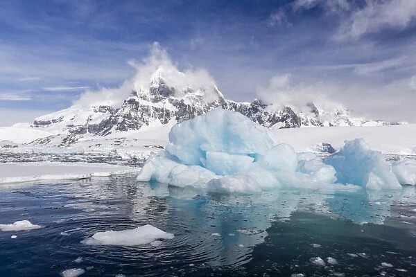 Huge iceberg in Port Lockroy, western side of the Antarctic Peninsula, Southern Ocean, Polar Regions