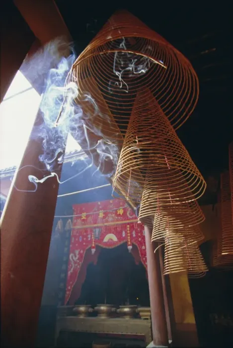 Framed Print : Huge incense spirals which burn for hours Framed Print : Huge incense spirals which burn for hours