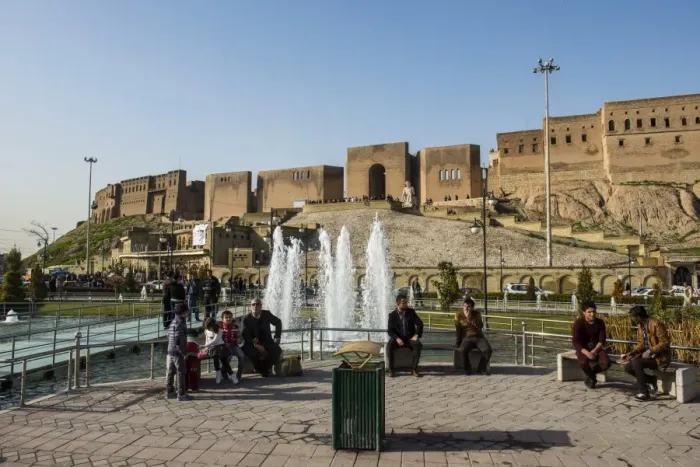 Framed Print : Huge square with water fountains below the citadel of Erbil (Hawler), capital of Iraq Kurdistan, Iraq, Middle East Framed Print : Huge square with water fountains below the citadel of Erbil (Hawler), capital of Iraq Kurdistan, Iraq, Middle East