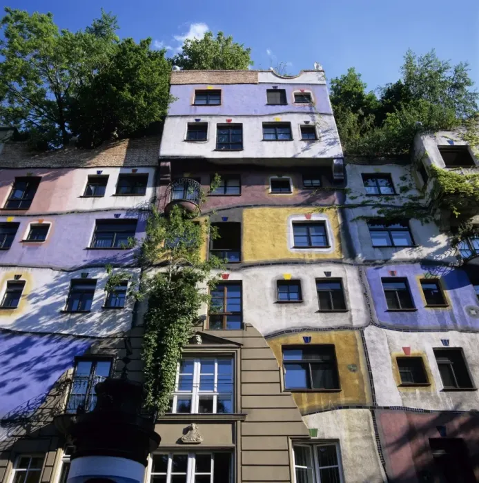 Framed Print : Hundertwasserhaus (antitraditional architecture), Vienna, Austria, Europe Framed Print : Hundertwasserhaus (antitraditional architecture), Vienna, Austria, Europe