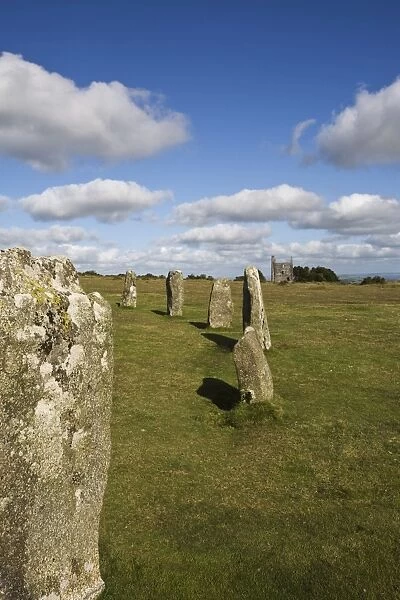 The Hurlers (stone circle), Minions, Bodmin Moor, Cornwall, England, United Kingdom, Europe