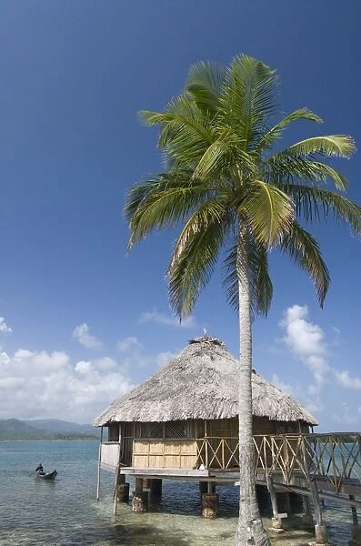 Hut over water, Yandup Island, San Blas Islands (Kuna Yala Islands), Panama