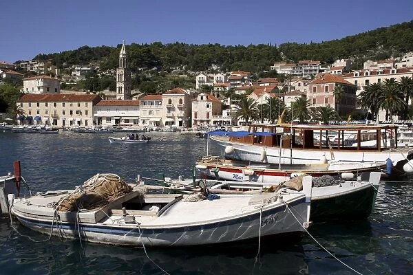 Hvar harbour, Dalmatia, Croatia, Adriatic, Europe