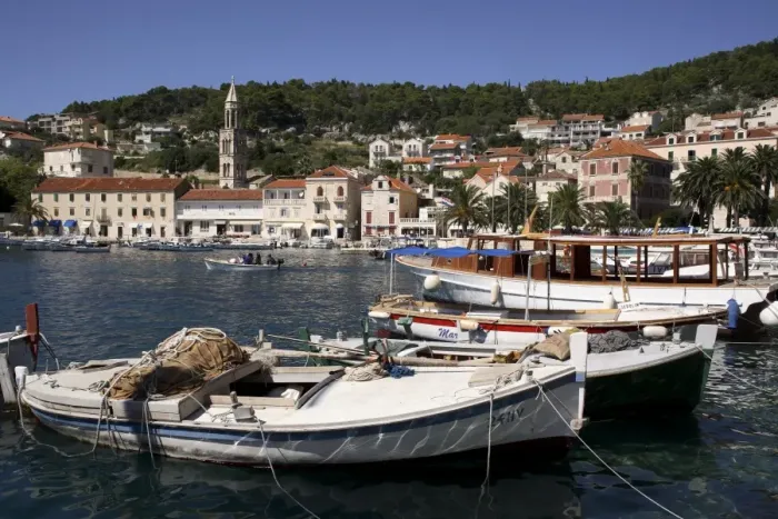 Framed Print : Hvar harbour, Dalmatia, Croatia, Adriatic, Europe Framed Print : Hvar harbour, Dalmatia, Croatia, Adriatic, Europe