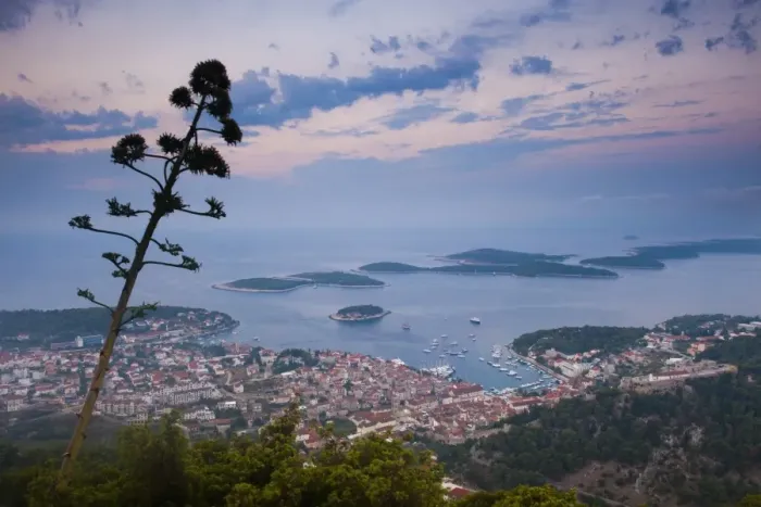 Framed Print : Hvar Town and the Pakleni Islands (Paklinski Islands) at night, Dalmatian Coast, Adriatic Sea, Croatia, Europe Framed Print : Hvar Town and the Pakleni Islands (Paklinski Islands) at night, Dalmatian Coast, Adriatic Sea, Croatia, Europe