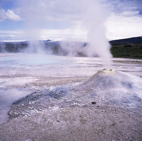 Hverquellir geothermal area