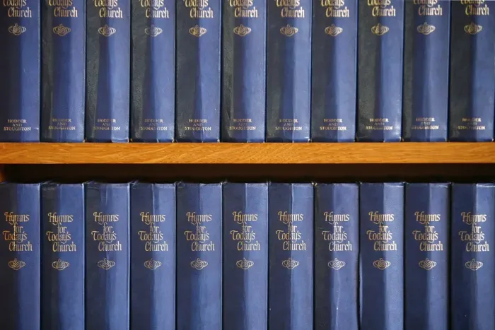 Framed Print : Hymn books in a Reformed church, London, England, Unnited Kingdom, Europe Framed Print : Hymn books in a Reformed church, London, England, Unnited Kingdom, Europe