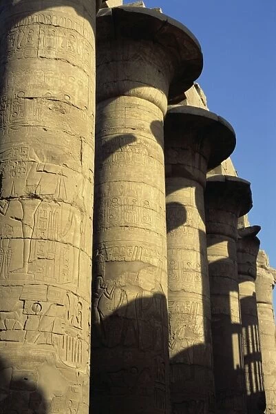 Hypostyle hall, Great Temple of Amun, Karnak, Thebes, UNESCO World Heritage Site