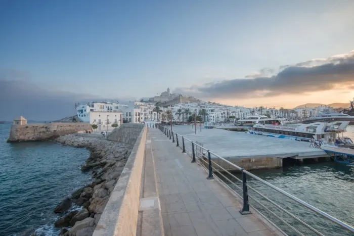 Framed Print : Ibiza Town with its castillo overlooking Dalt Villa, the old town part, and the port Framed Print : Ibiza Town with its castillo overlooking Dalt Villa, the old town part, and the port