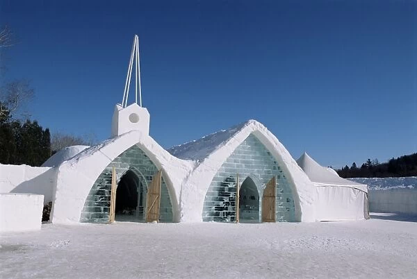 Ice chapel, Ice Hotel, Quebec, Quebec, Canada, North America