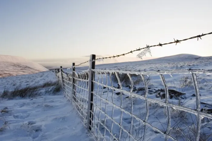 Framed Print : Ice covered fence on Pen y Fan mountain, Brecon Beacons National Park, Powys, Wales, United Kingdom Framed Print : Ice covered fence on Pen y Fan mountain, Brecon Beacons National Park, Powys, Wales, United Kingdom