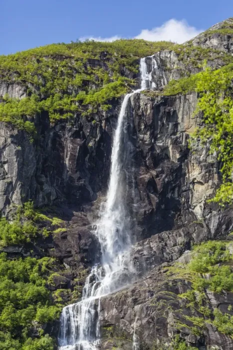 Framed Print : Ice melt waterfall on the Olden River as it flows along Briksdalen, Olden, Nordfjord, Norway, Scandinavia, Europe Framed Print : Ice melt waterfall on the Olden River as it flows along Briksdalen, Olden, Nordfjord, Norway, Scandinavia, Europe