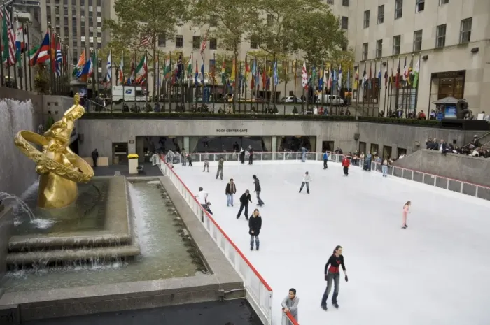Framed Print : Ice rink at Rockefeller Center Framed Print : Ice rink at Rockefeller Center