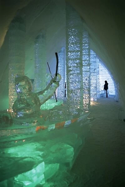 Ice sculptures, Ice Hotel, Quebec, Quebec, Canada, North America