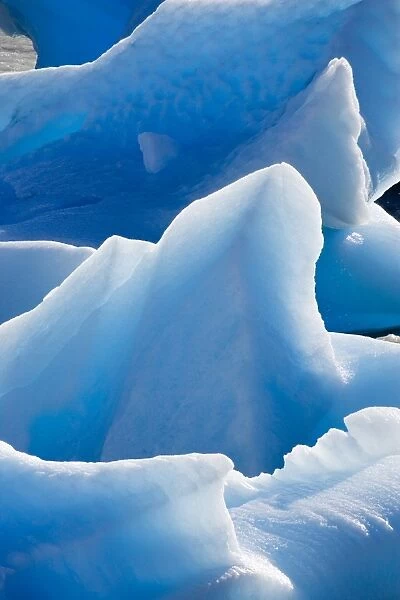 Iceberg patterns, Lago Grey, Torres del Paine National Park, Patagonia