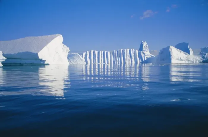 Framed Print : Icebergs exhibiting fluting and honeycomb textures, Antarctica Framed Print : Icebergs exhibiting fluting and honeycomb textures, Antarctica