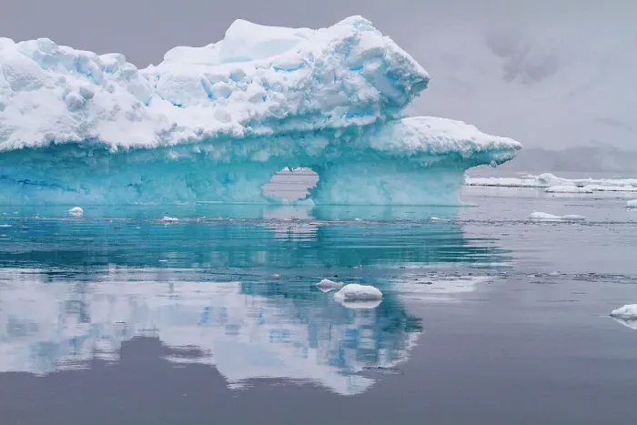 Framed Print : Icebergs near the Antarctic Peninsula during the summer months, Antarctica, Southern Ocean, Polar Regions