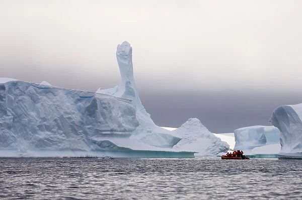 Icebergs near Pleneau Island, Lemaire Channel, Antarctic Peninsula, Antarctica