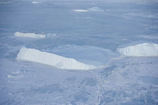 Icebergs seen on heli flight from Russian icebreaker, Kapitan Khlebnikov