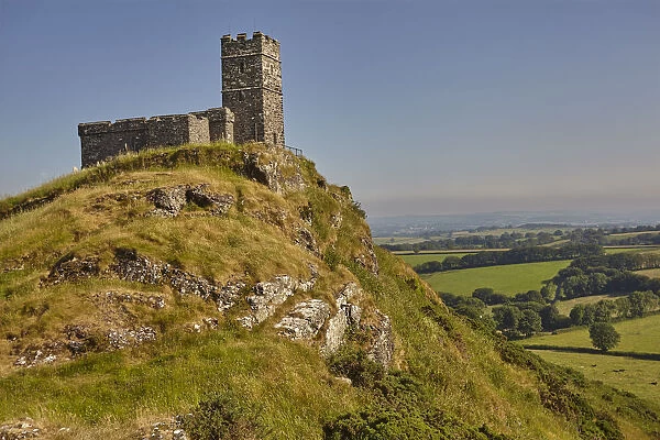 An iconic Dartmoor view of the 13th century St. Michaels Church on Brent Tor