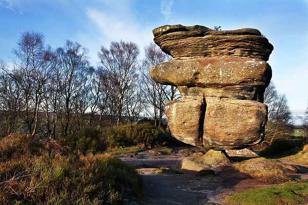 Idol Rock at Brimham Rocks near Summerbridge in Nidderdale, North Yorkshire, Yorkshire, England, United Kingdom, Europe
