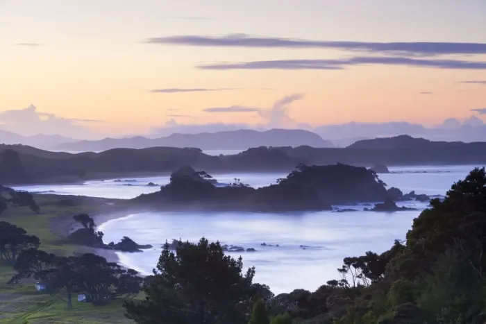 Framed Print : Idyllic Northland coastline illuminated at sunset, Northland, North Island, New Zealand, Pacific Framed Print : Idyllic Northland coastline illuminated at sunset, Northland, North Island, New Zealand, Pacific