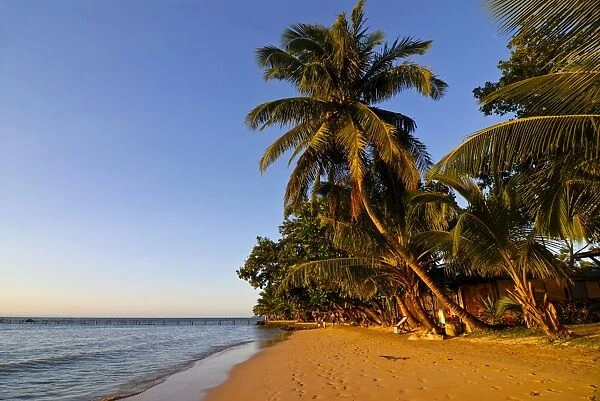 Idyllic sandy beach and clean water at Ile Sainte Marie, Madagascar, Indian Ocean, Africa