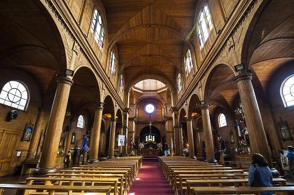 Iglesia San Francisco de Castro, UNESCO World Heritage Site, Castro, Chiloe, Chile, South America