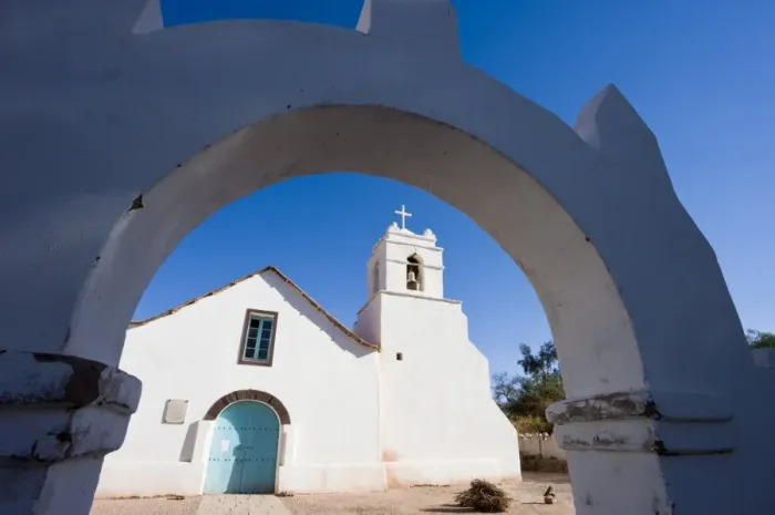 Framed Print : Iglesia San Pedro, colonial adobe walled church dating from the 17th century Framed Print : Iglesia San Pedro, colonial adobe walled church dating from the 17th century